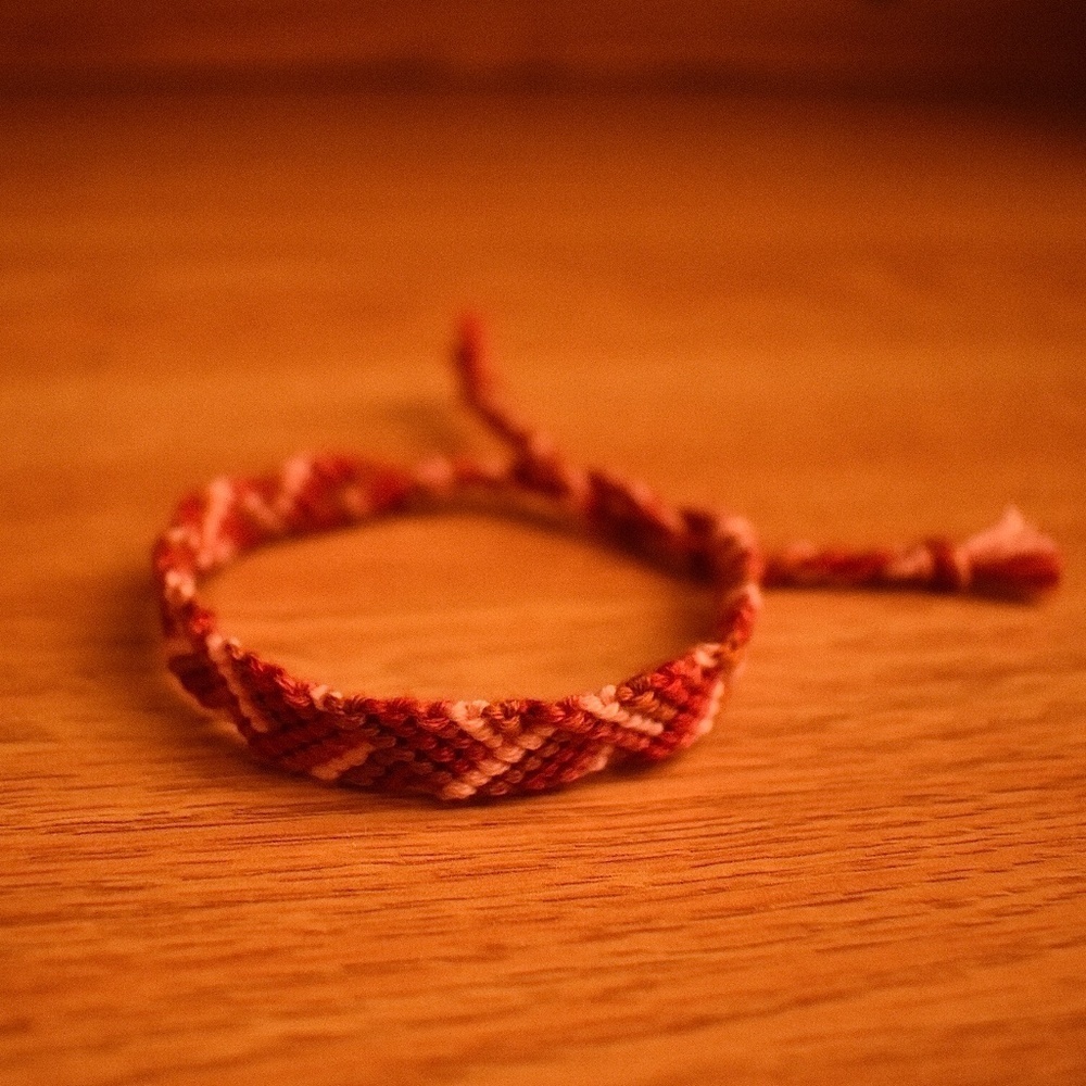 Light Burgundy Woven‎ Bracelet